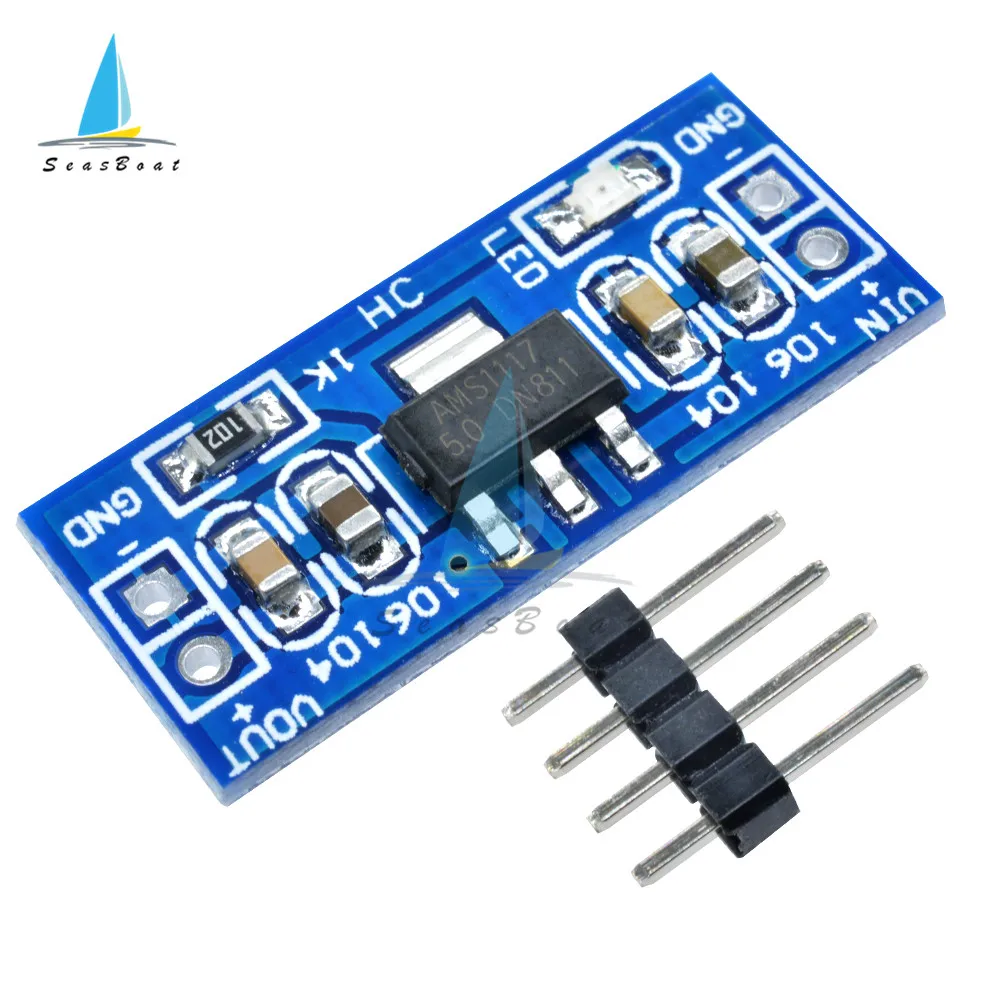 5 шт./лот AMS1117 от 4 75 12 В до 1 2 в 8 Φ Step Down модуль питания для Arduino bluetooth Raspberry