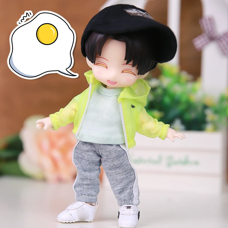 M0087 детская игрушка ручной работы 1/12 ob11 кукла blyth BJD/Аксессуары для кукол SD GSC цветная Солнцезащитная одежда с капюшоном 1 шт