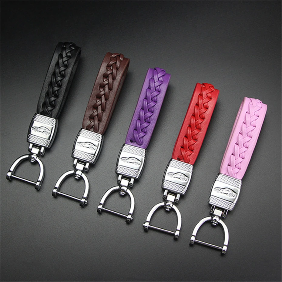 Кожаные автомобильные кольца для ключей Golf 4 7 аксессуары салона автомобиля лента