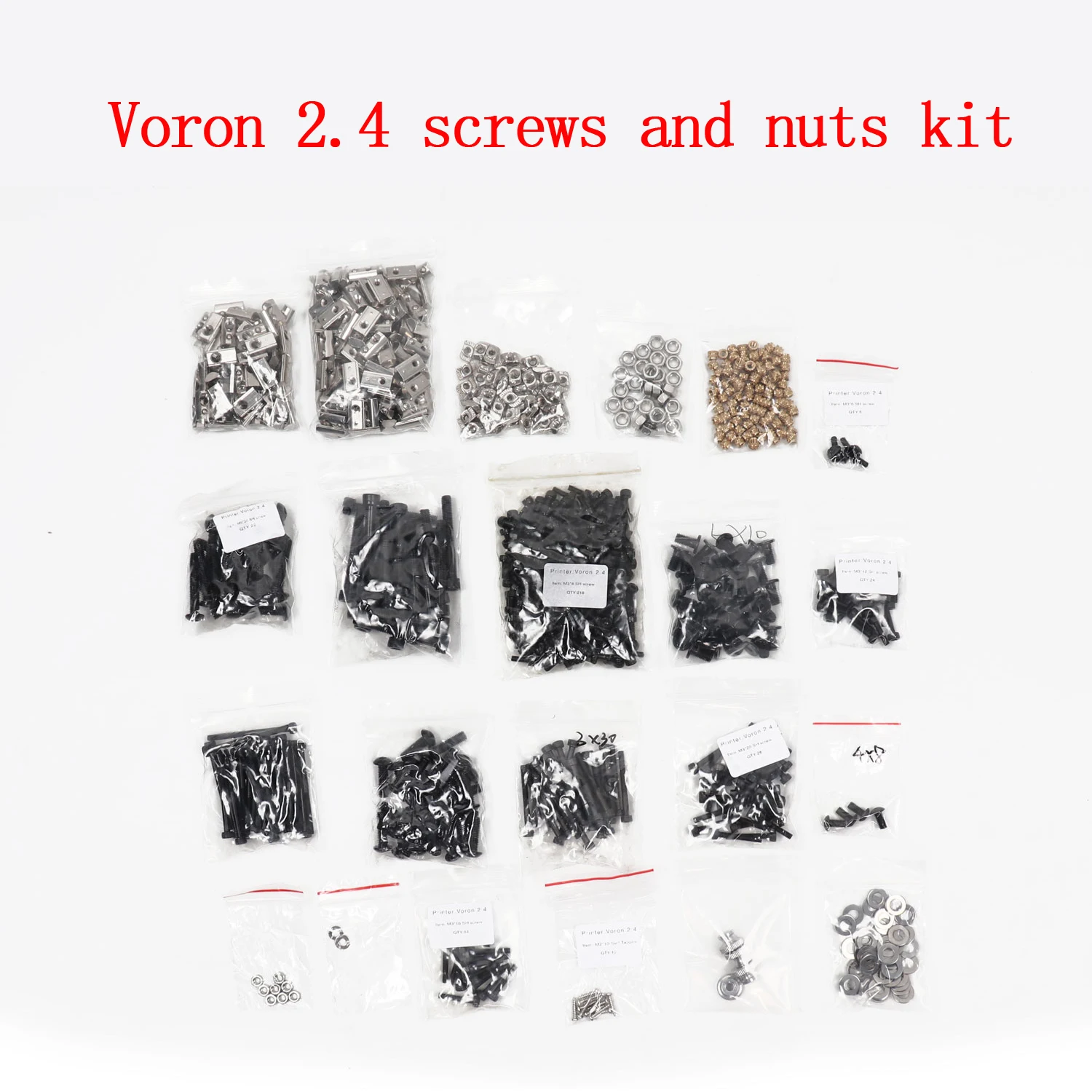 Крепежные гайки для 3D принтера Blurolls Voron 2 4 полный комплект винты v2.4
