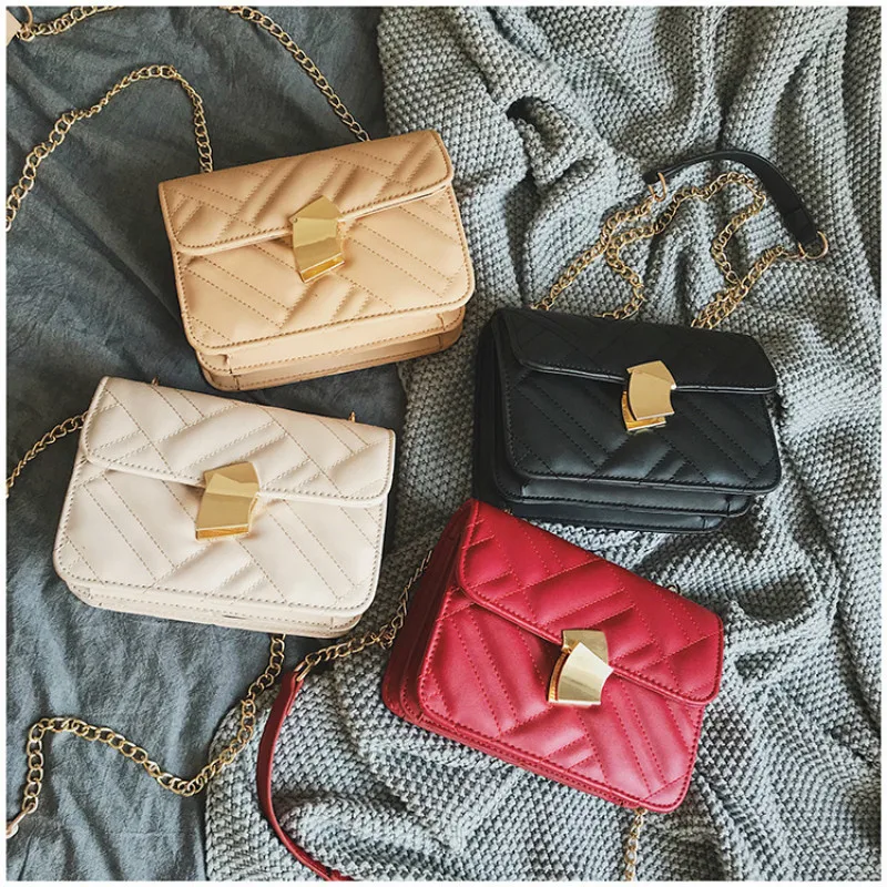 Роскошные сумки женские дизайнерские с золотой-цепочка булавки в 2019 полны