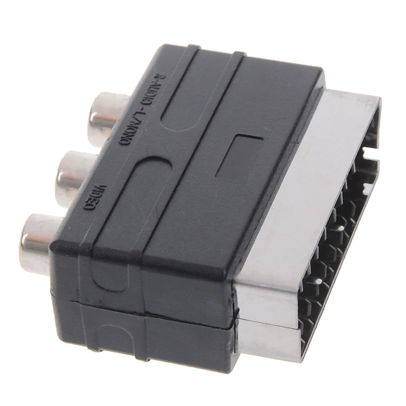 

RGB Scart To 3 RCA S-Video Adapter Composite RCA SVHS AV TV Audio Converter For Video DVD Recorder TV Television Projector