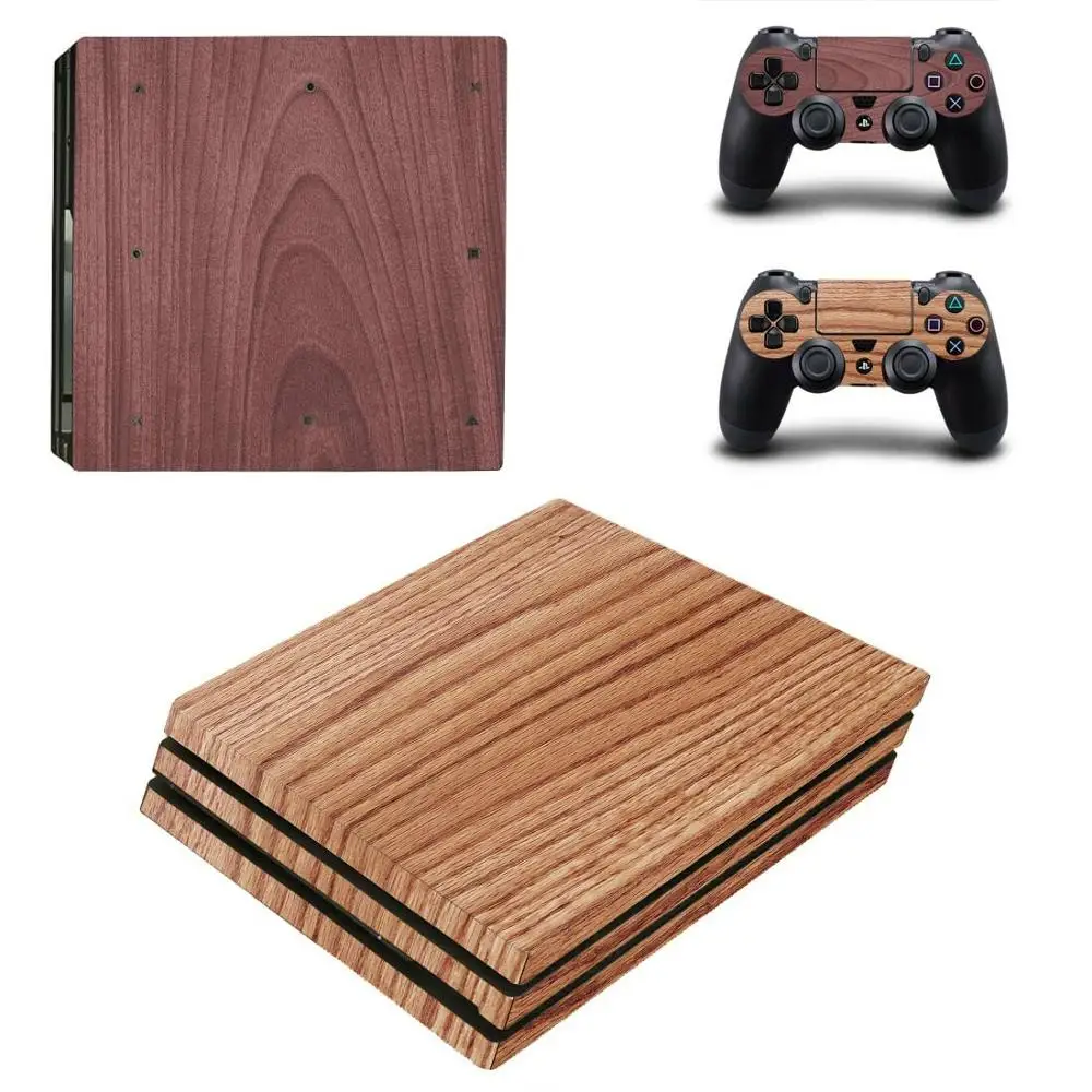 PS4 Pro деревянная зерновая наклейка PS 4 Play station виниловая s Pegatinas для playstation консоль и