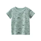 27kidдетская одежда 2021 г. Новая летняя футболка с короткими рукавами для мальчиков оптовая продажа детской одежды