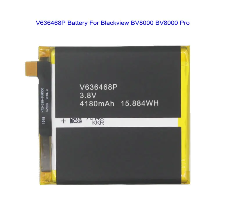 1x4180mAh 15 88 Wh V636468P BV8000 батарея для Blackview Pro BV8000pro Smart мобильный телефон литий-ионная |