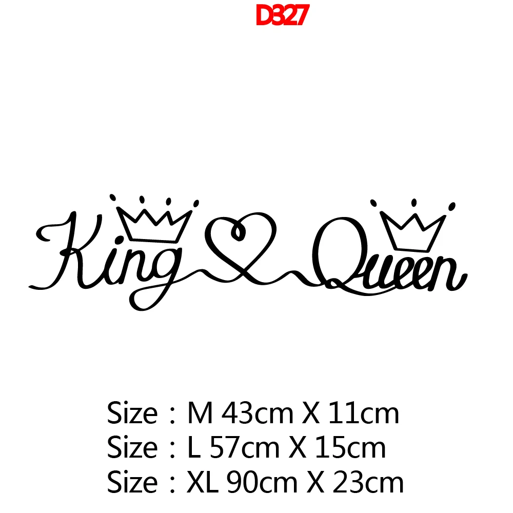 Романтическая виниловая наклейка на стену King queen Frase для декора спальни, настенная наклейка, наклейка на стену, наклейка для детской комнаты, s ПВХ Фреска