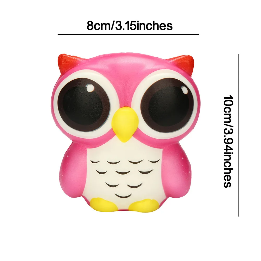 Сжимающая игрушка Очаровательная Сова Мягкая медленно поднимающаяся мультяшная