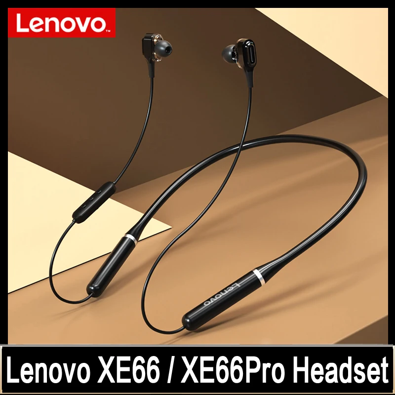 Беспроводные наушники Lenovo XE66 Pro Bluetooth Спортивная гарнитура магнитный шейный