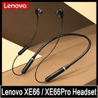 Беспроводные наушники Lenovo XE66 Pro Bluetooth наушники Спортивная гарнитура магнитный шейный ободок 4 динамика гарнитура с микрофоном