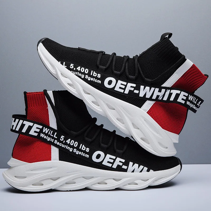 Кроссовки мужские высокие эластичные дышащие Повседневная модная обувь | Обувь