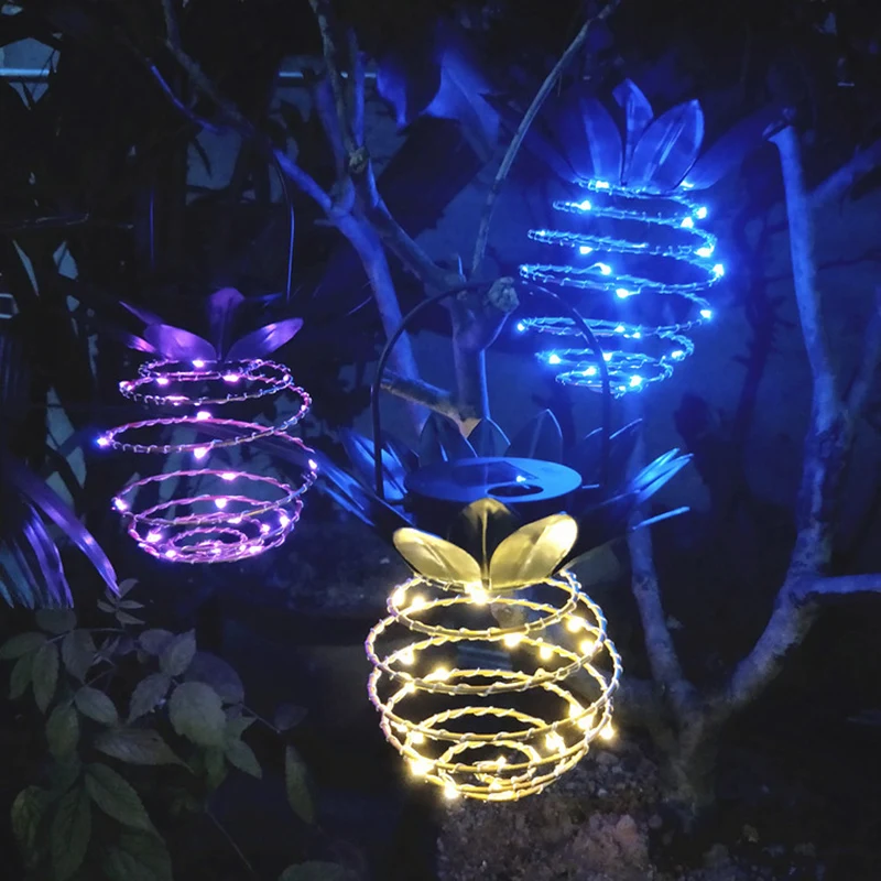 Солнесветильник Кованое железо светильник в форме ананаса светодиодный садовый