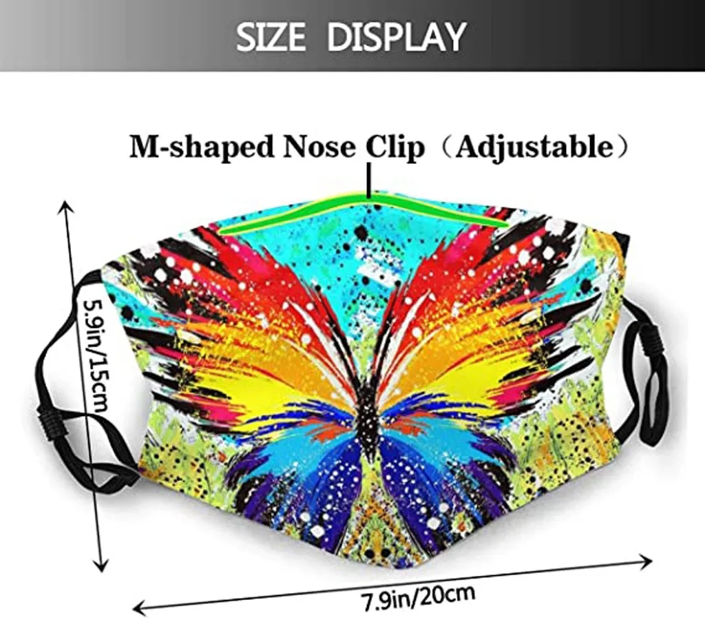 

5PCS Ajustable In Stock Adult Floral Print Printing Windproof Can Put Filter Cotton Washable Reusable Mondkapje F