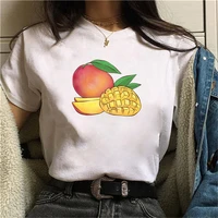 women clothing 2020 mango fruit women t shirt art aesthetic print summer new tshirt harajuku t shirt tops women short sleeve