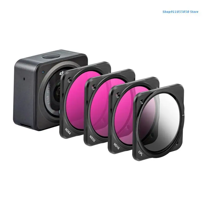 

C5AB Magnetic Filter CPL GND16/32/64 Gradient ND16 ND32 ND64 Filters for dji Action 2