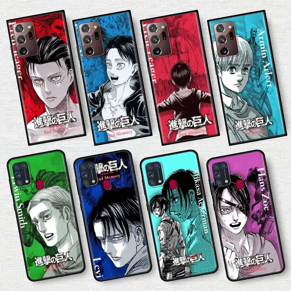

Attack On Titan Silicone Soft Phone Case For Samsung Galaxy Note 20 Ultra 10 Plus 5G 8 9 Lite M31 M51 F41 TPU Cover Capa