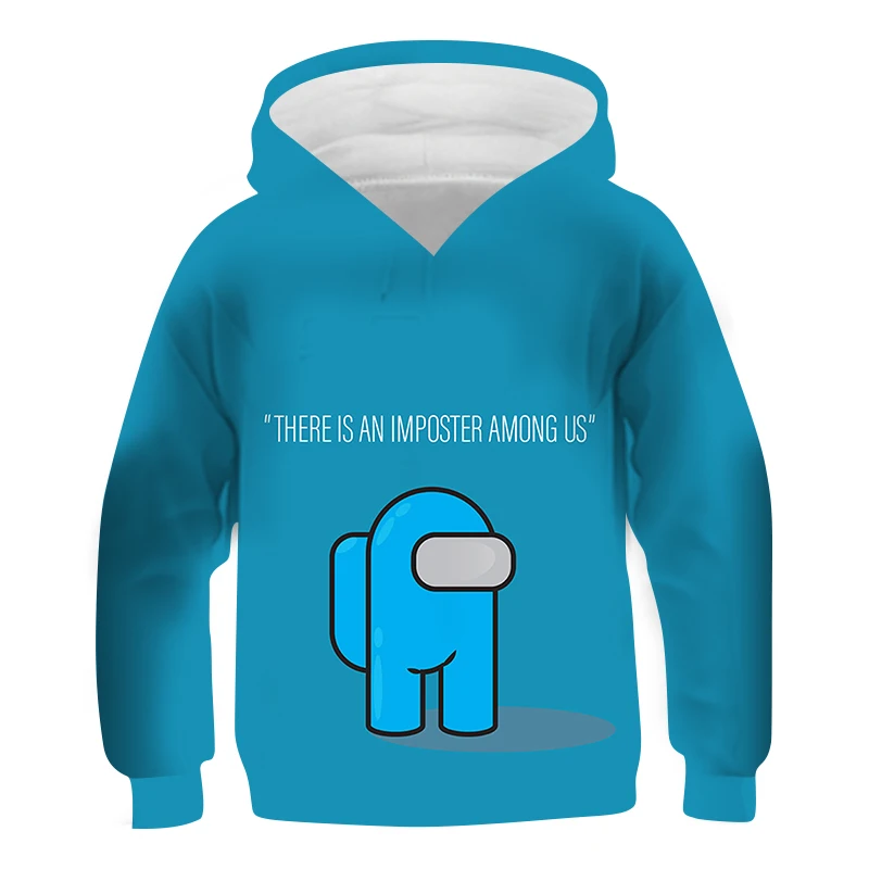 

New 3D Girl Clothes Amongs Cut Hoodie Kids Hot Children's Clothing Long Sleeve Casual Sweatshirt Costume Video Game Child Tops