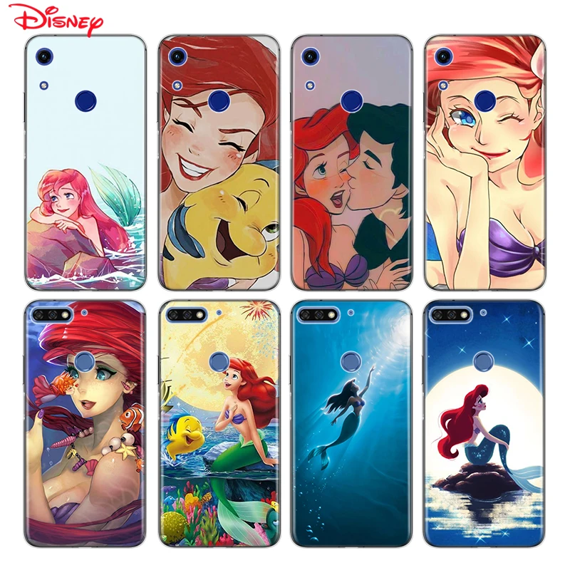 

TPU Silicone Cover Princess Ariel For Honor 30i 10i 10X 9X 8X MAX 20 10 9 8 8A 8C 8S Prime 7A Pro Lite Phone Case