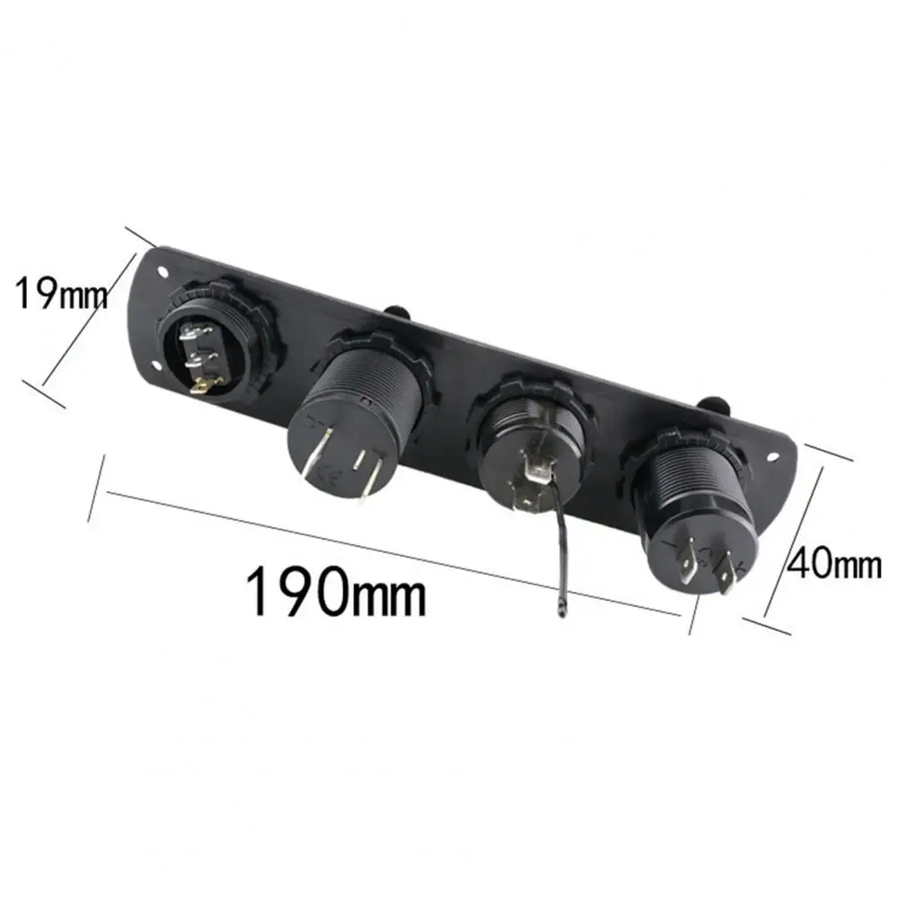 

Power Switch Anticorrosive Dual Aperture Wide Compatibility 4 Hole Panel Charger for Phone