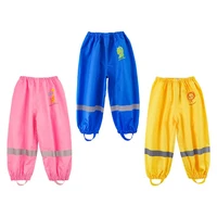 children cartoon animal modeling rain pants thickened waterproof trousers kids travel raincoats for girls and boys outdoor