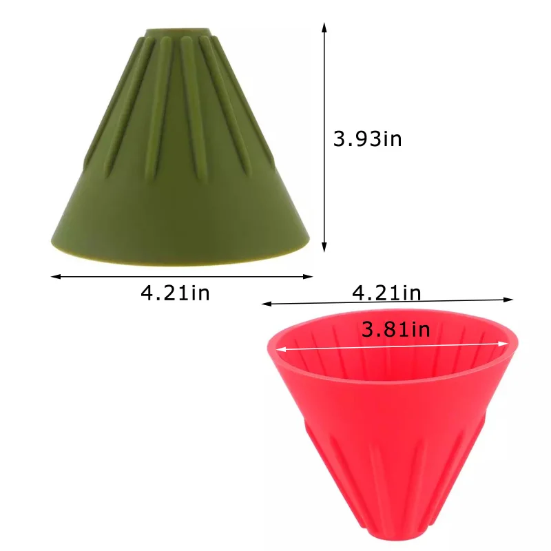 Цветная чашка для кофе V60 с капельным фильтром двусторонняя складная на 1 2