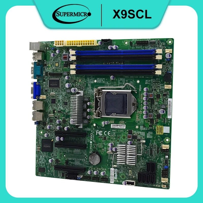 

Материнская плата для сервера Supermicro X9SCL Desktop Intel C202 LGA 1155 DDR3 32G Поддержка Intel Xeon E3-1200 v2 series cpus uATX