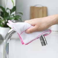10pcs household non oily cotton yarn dish cloth absorbent thickened rag wood fiber cleaning cloth kitchen supplies 2828cm