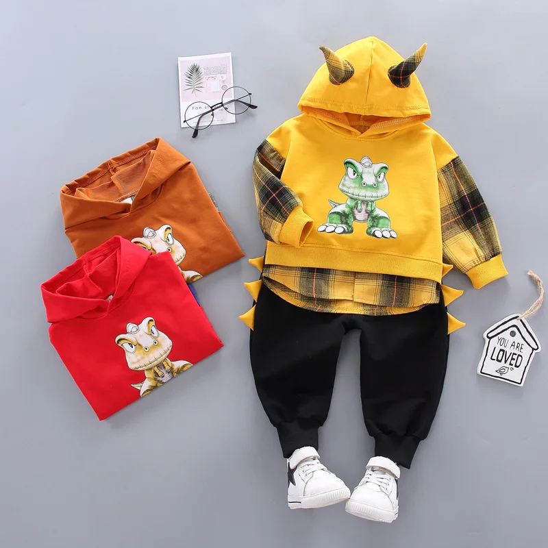 Одежда для маленьких мальчиков весенняя одежда с капюшоном новорожденных