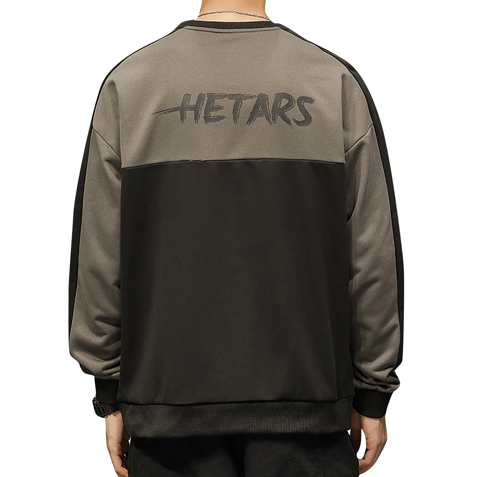 

Men's Oversized T-Shirt Slim Print Long Sleeve Top y2k Harajuku Spring Autumn Fashion Casual Men Round Neck Plus Size Top Tee