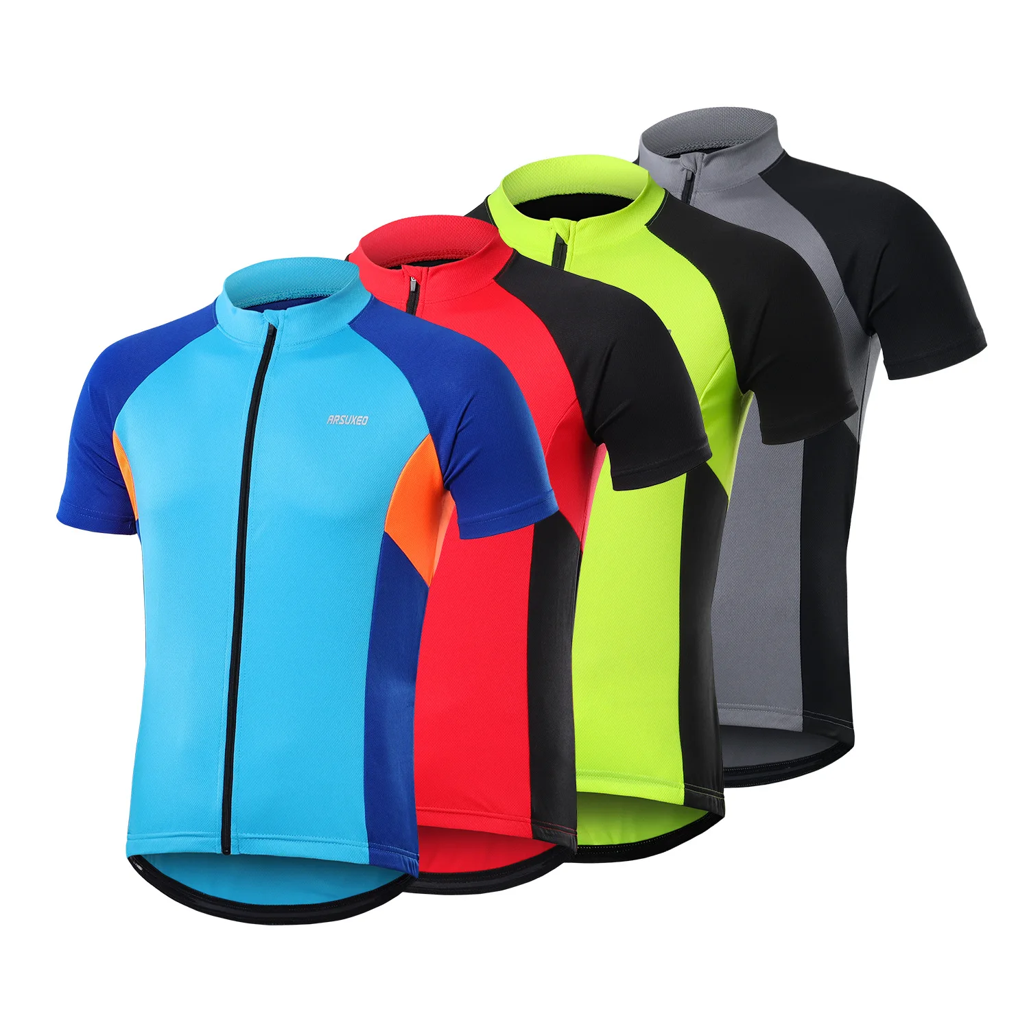 

Men Cycling Jersey Clothes Breathable Men Short Sleeve Quick Dry Summer MTB Downhill Reflective Shirt Sports Team Ciclismo