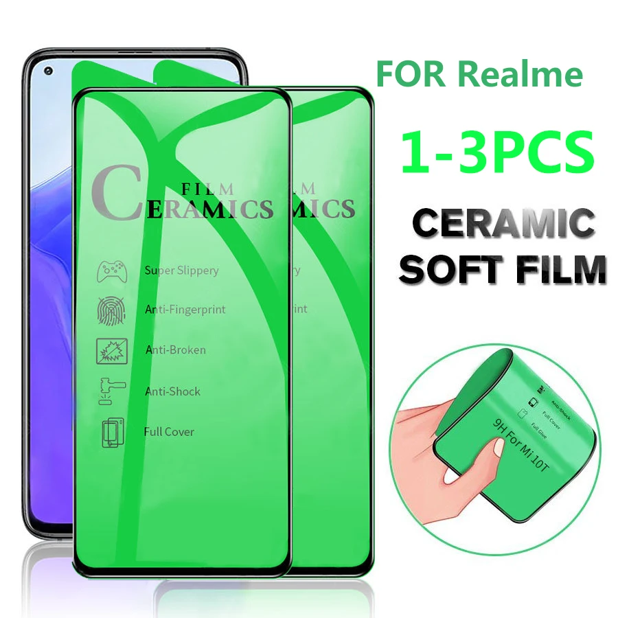 Керамическое закаленное стекло для Realme 7 6 X50 Pro XT 6i 6S X 2 шт. Защита экрана X2 5 X3 Superzoom