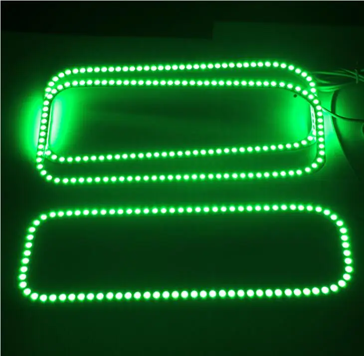 Для Ford F-250 F250 2005 2006 2007 RGB светодиодный ангельские глазки многоцветный с Halo кольцом дистанционное управление фар
