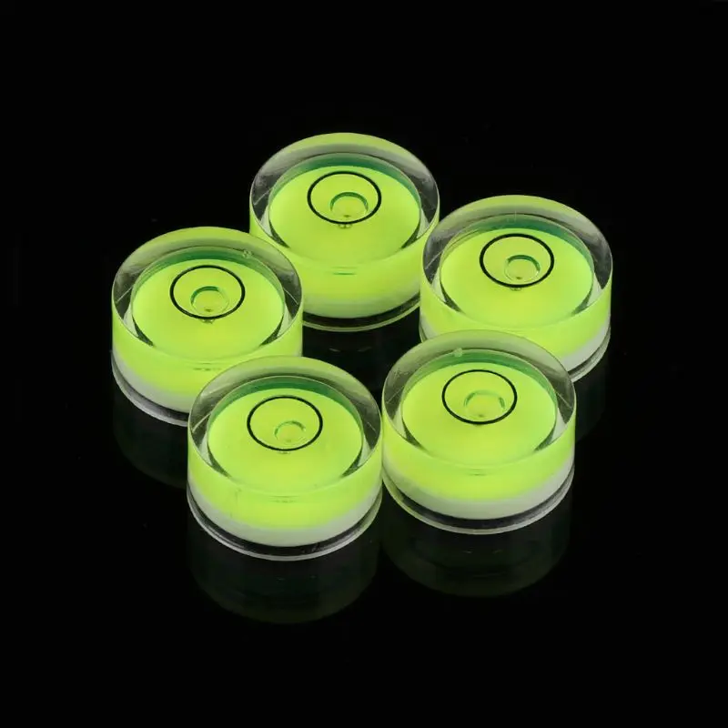

W3JA 5pcs Round Bubble Level Mini Level Bullseye Level Measurement Instrument