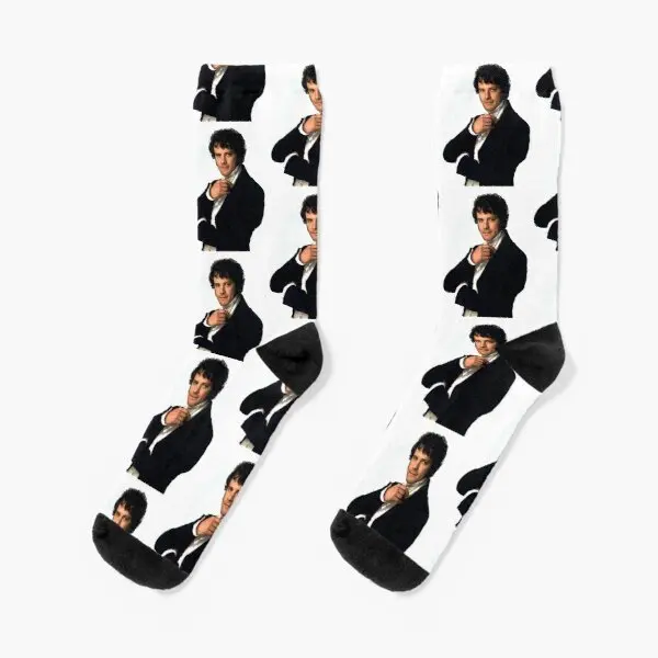 

Colin Firth As Mr Darcy In Pride Preju Crew Socks Women Cartoon Comfortable Cotton Black Cute Pattern Short Winter Autumn Best