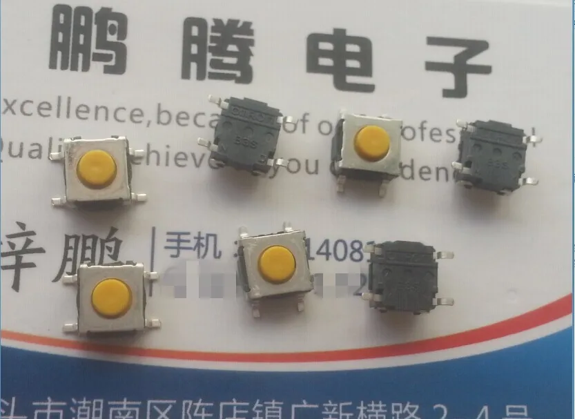 5 шт./лот импортный японский omron сенсорный переключатель 6*6*4 3 SMD 4 футов