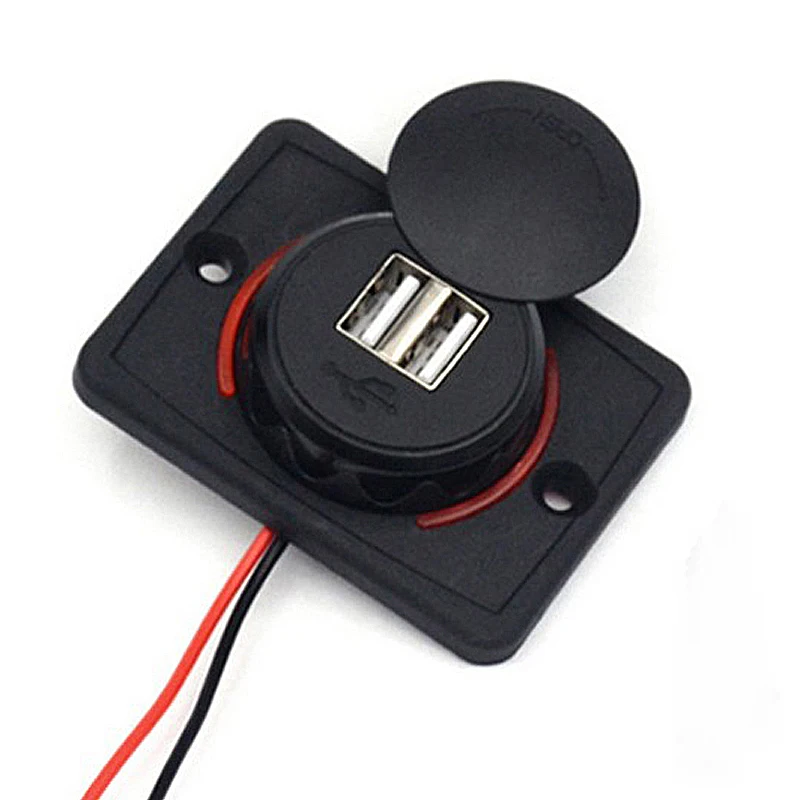 Автомобильное зарядное устройство с двумя USB портами 12 24 в 3 1 А|Зажигалка| |