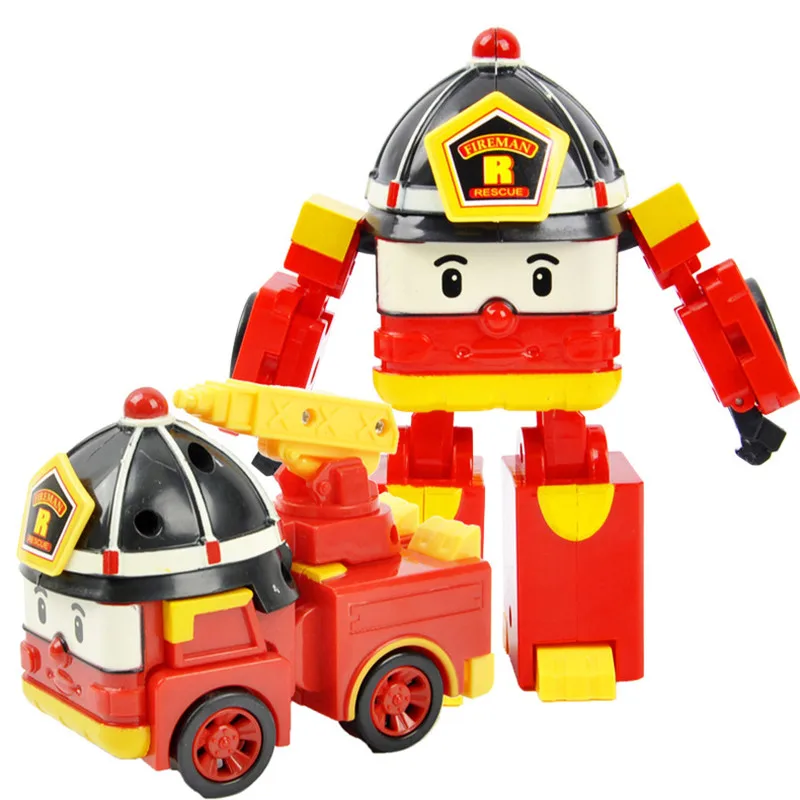 

Robocar Korea Robot Kids Toys Transformation Anime Action Figure Poli Amber Roy Toys For Children Playmobil Juguetes With Box