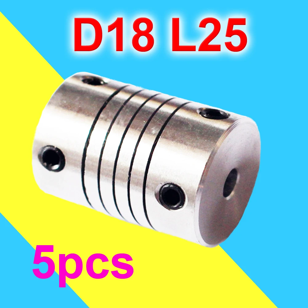 5 шт. Гибкий вал Муфта двигателя 3 4 6 35 7 8 10 1/4 .25 шариковый винт|motor coupling|coupling 3mmflexible