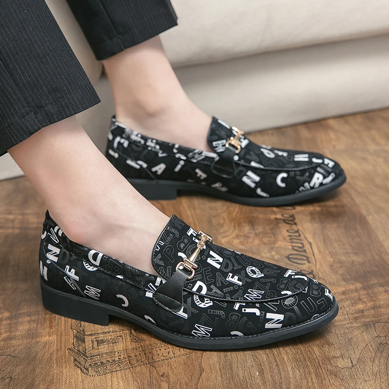 

Мужские модельные туфли; Мужские лоферы в деловом стиле; Дизайнерские туфли-оксфорды без шнуровки для офиса; Повседневные мужские туфли на ...