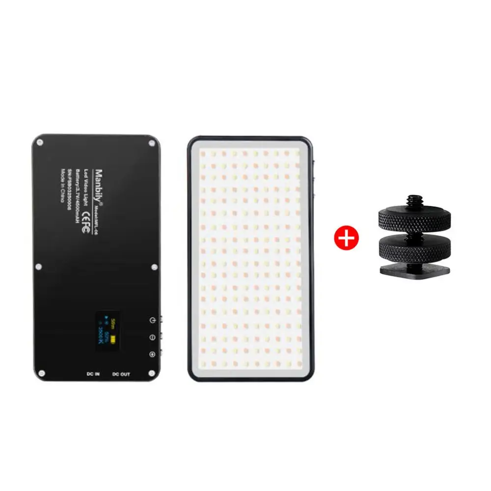 MFL-06 Black Manbily MFL-03 светодиодный видео видеоблоге светодиодный фотостудия 96 Светодиодный заполнения освещение 3500 K-5700 K для Canon Nikon sony цифровых зеркальных камер - Цвет: MFL-06 Black