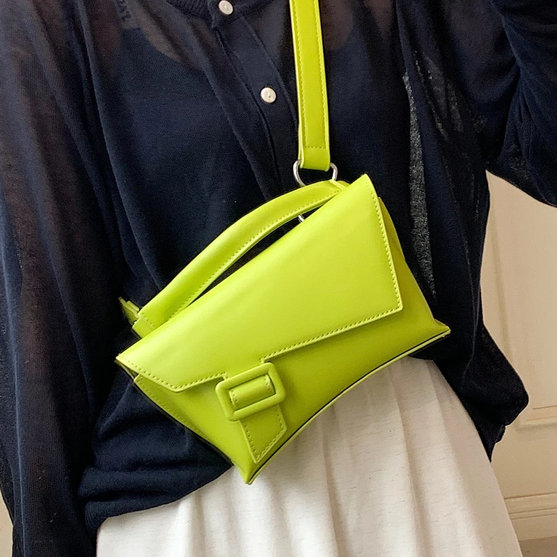 

Solid Small Shoulder Bag Women Pu Leather Crossbody Bag Luxury Brand Handbag 2021 Women's Designer Fashion Commuter Tote Bags