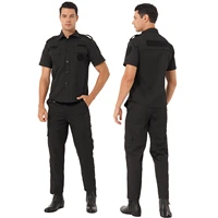 men security guards uniform halloween role play outfits short sleeve button down shirt with pants policemen cosplay costumes new