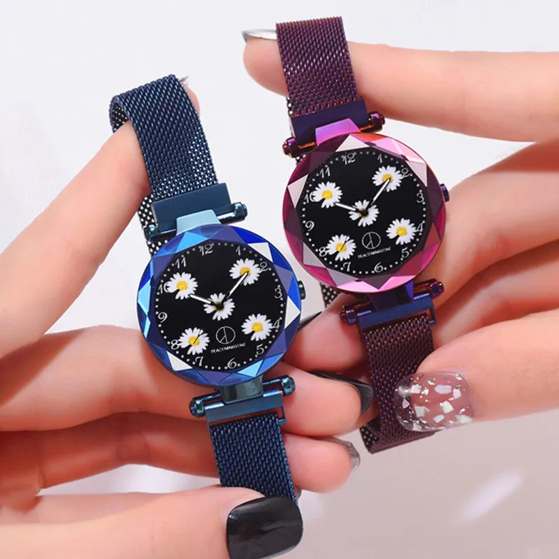 Часы женские кварцевые с ремешком из сплава модные повседневные наручные пятью