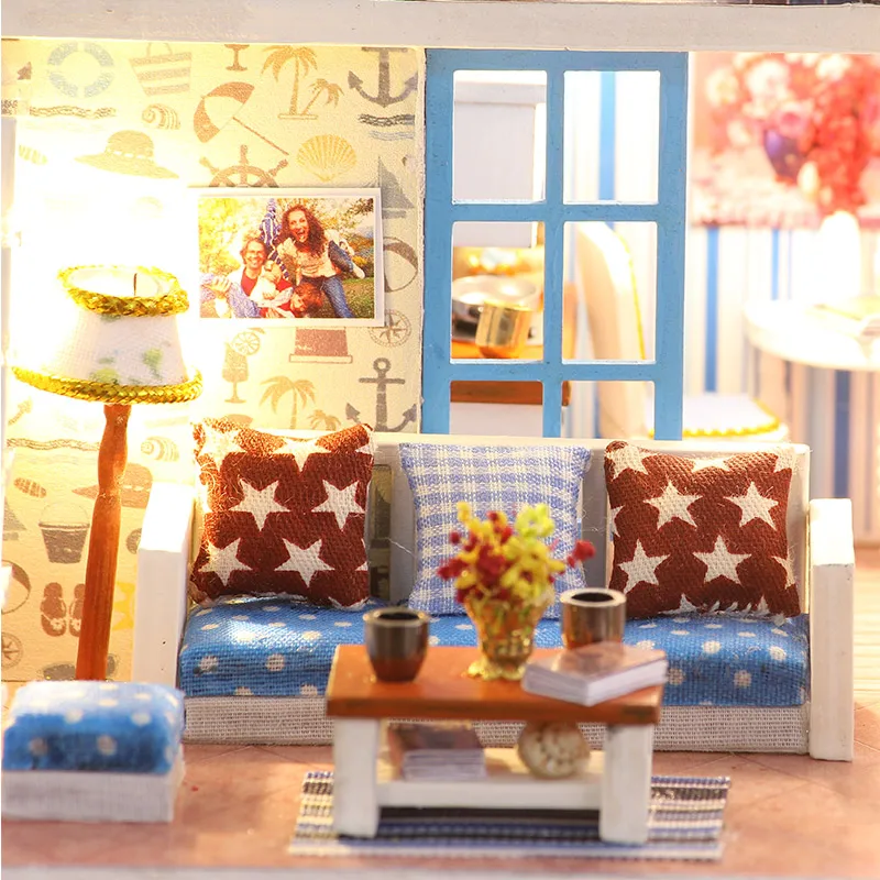 Миниатюрный Кукольный домик сделай сам Игрушечная модель строительные