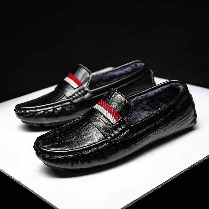 Туфли мужские из натуральной кожи роскошные брендовые дышащие мокасины без