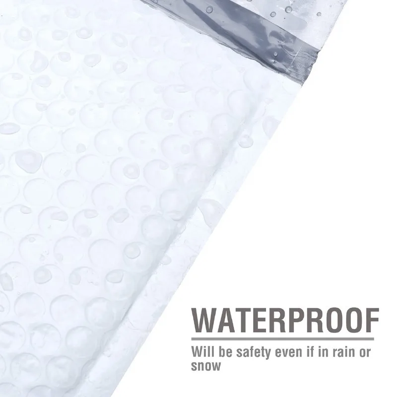 Пузырчатые конверты из полипропилена белые и серые с самозапечатывающейся