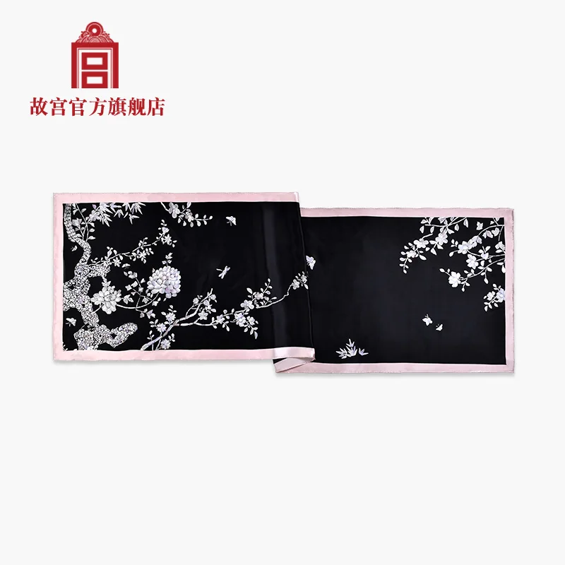 

Imperial Palace Qiongshu Flower Art Scarf Silk Scarf Scarf Graduation Gift Imperial Palace Museum Official