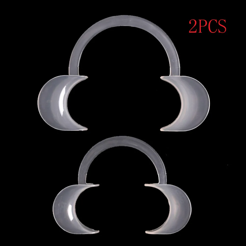 

2pcs C Type Autoclavable Dental Teeth Whitening Lip & Cheek Retractor Dentist Mouth Opener Repeat Use
