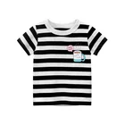 Одежда для девочек, милые футболки с графическим рисунком, летняя одежда из чистого хлопка с коротким рукавом для мальчиков, детская одежда