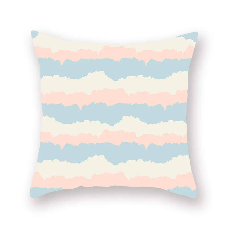 Свежая Подушка с изображением кактуса крышка облачным узором персиковая кожа