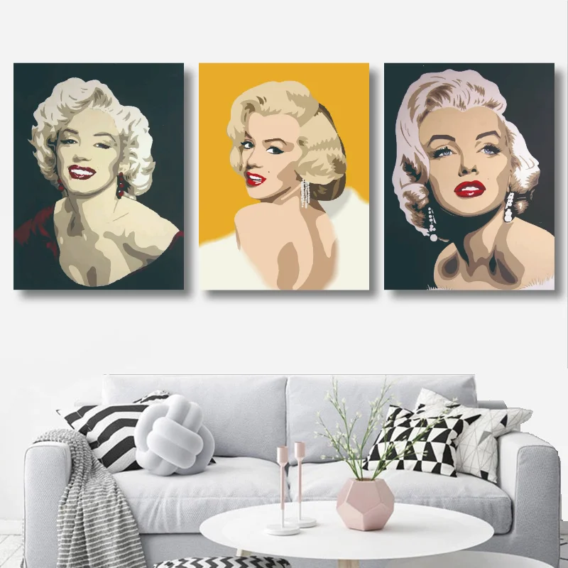 Conisi современные женские звезда холст с Мерилин Монро Картины очаровательные